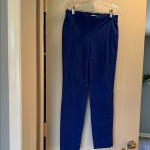 Charter Club Cobalt Blue Textured Pencil leg ankle pants